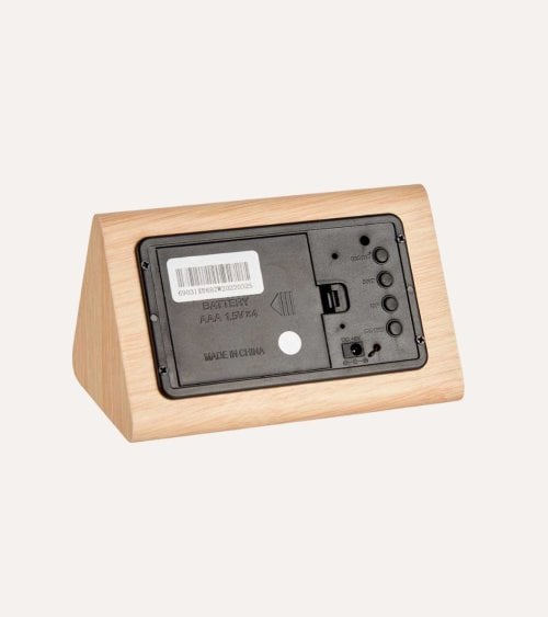 Reloj Despertador Digital de Efecto Madera