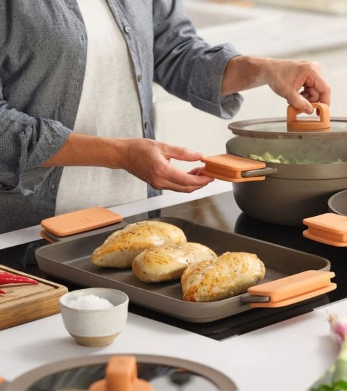 Parilla Lisa de Cocina Compac de Aluminio Fundido