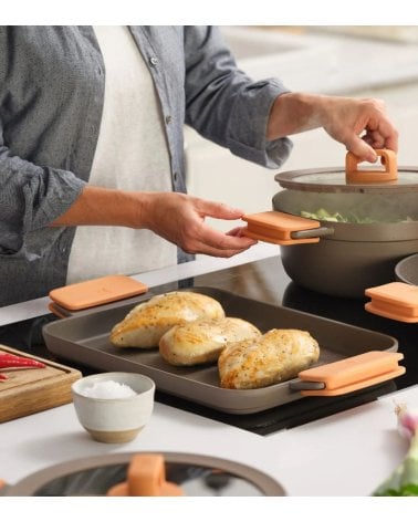 Parilla Lisa de Cocina Compac de Aluminio Fundido