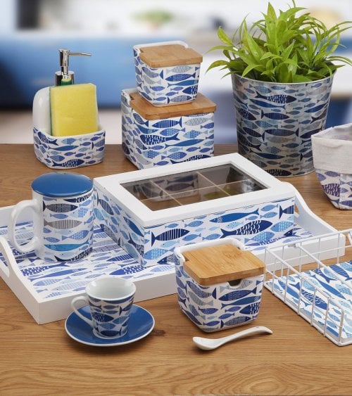 Bandeja Rectangular Peces de MDF