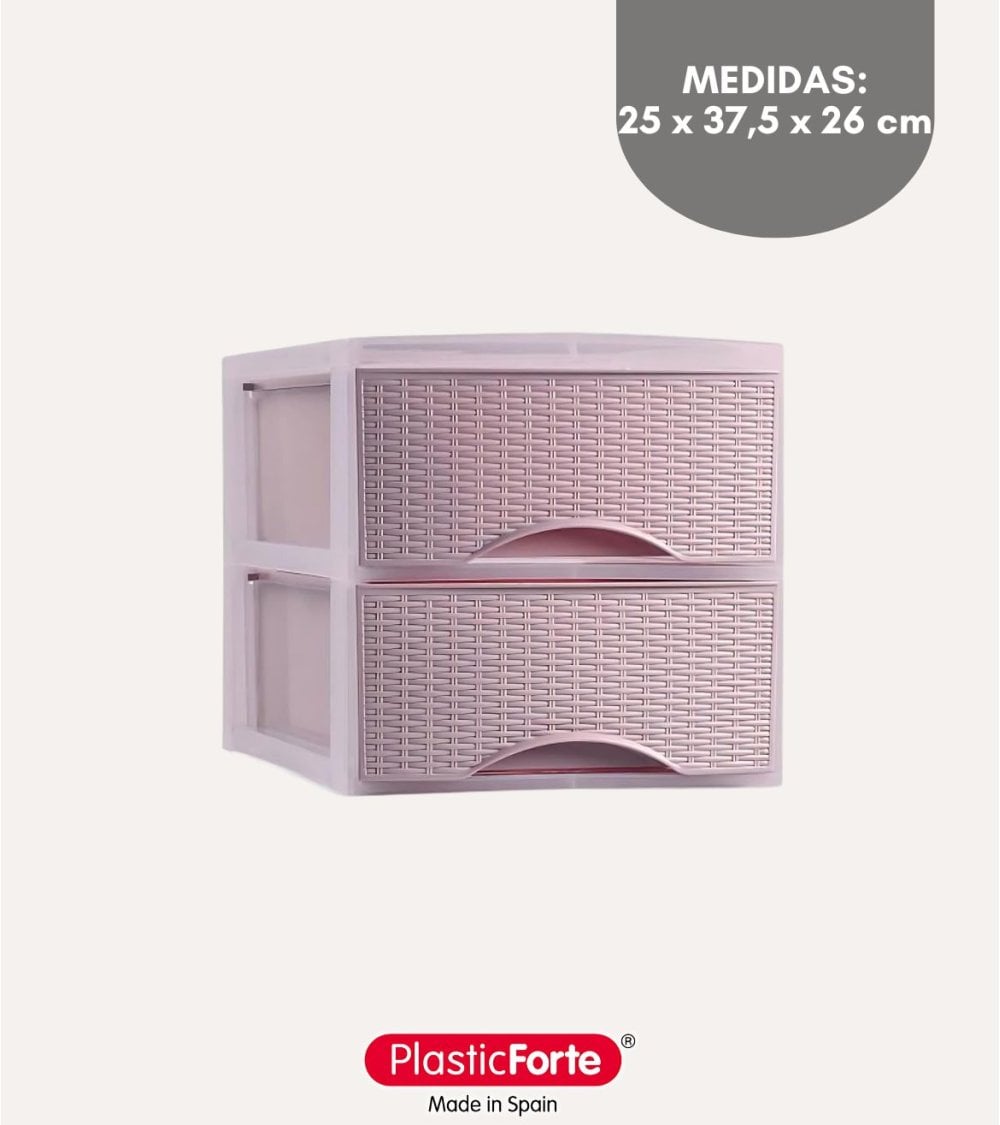 Cajonera de Sobremesa Ebro Rattan de Plástico