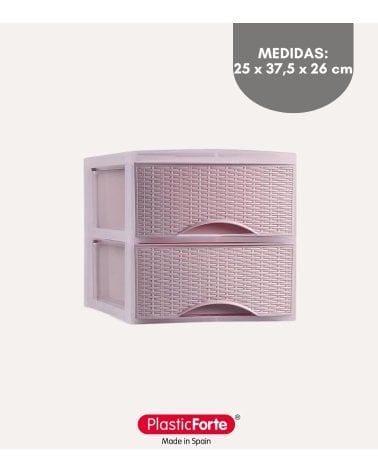 Cajonera de Sobremesa Ebro Rattan de Plástico