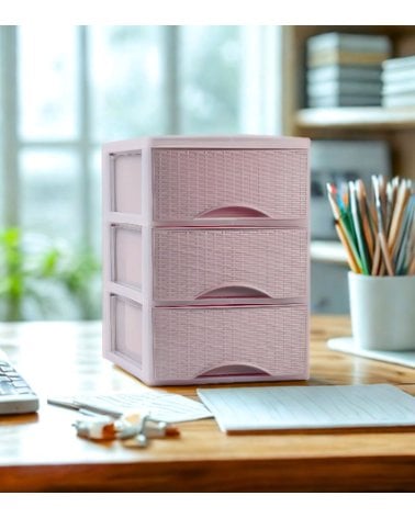 Cajonera de Sobremesa Ebro Rattan de Plástico