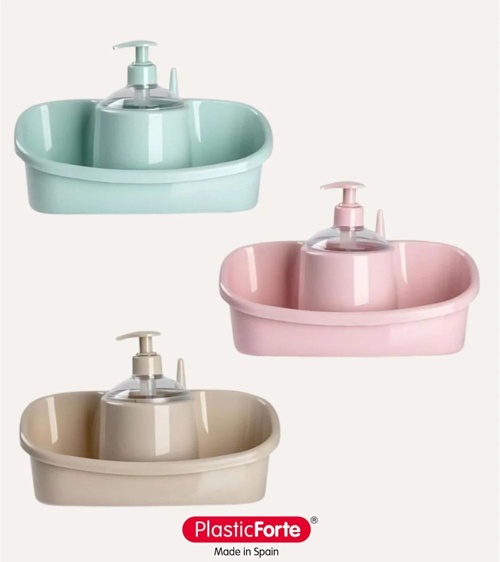 Estropajero con Dosificador Pastel