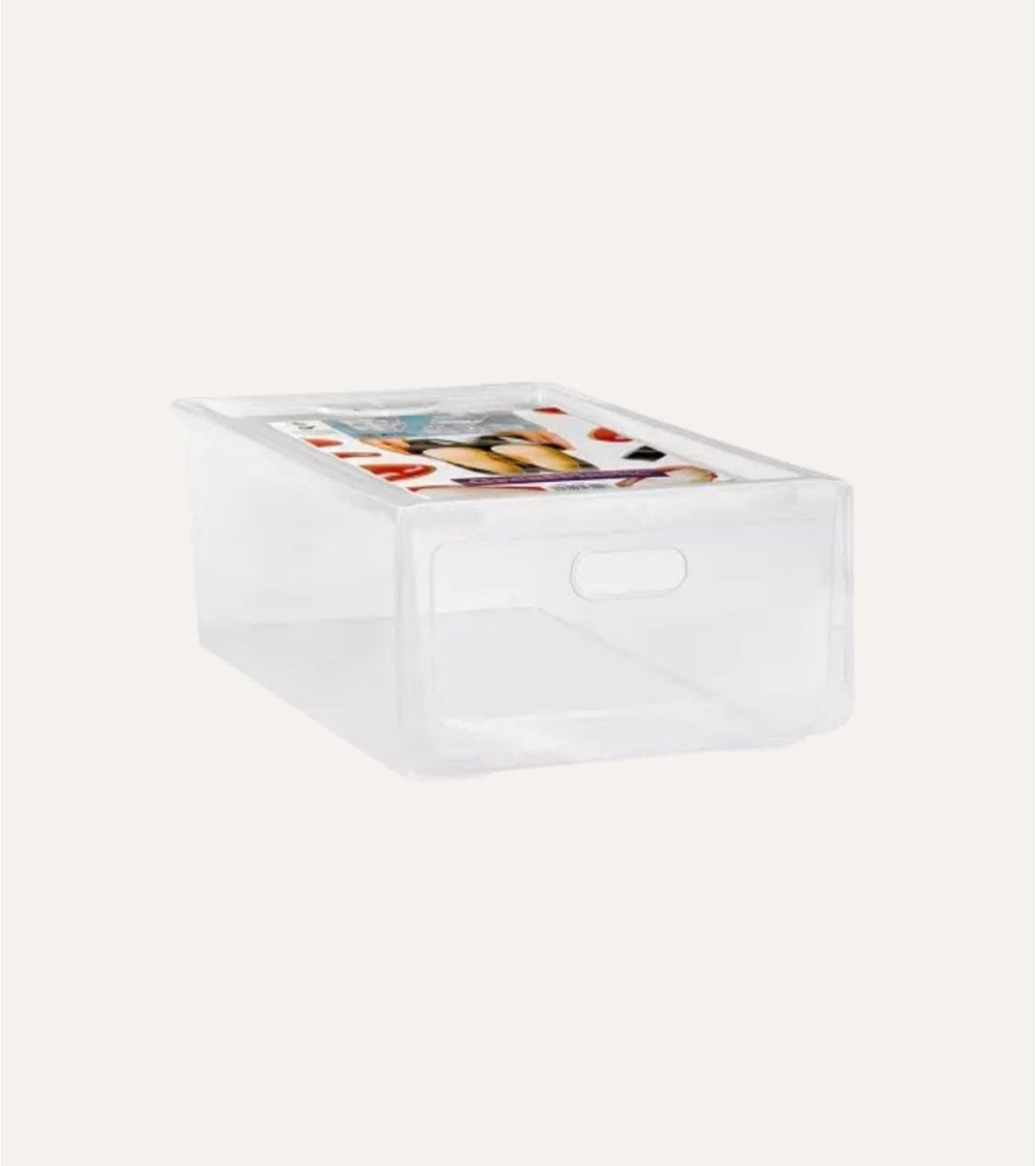 Zapatero Apilable Natural de Plástico