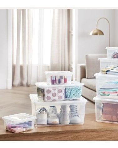 Zapatero Apilable Natural de Plástico