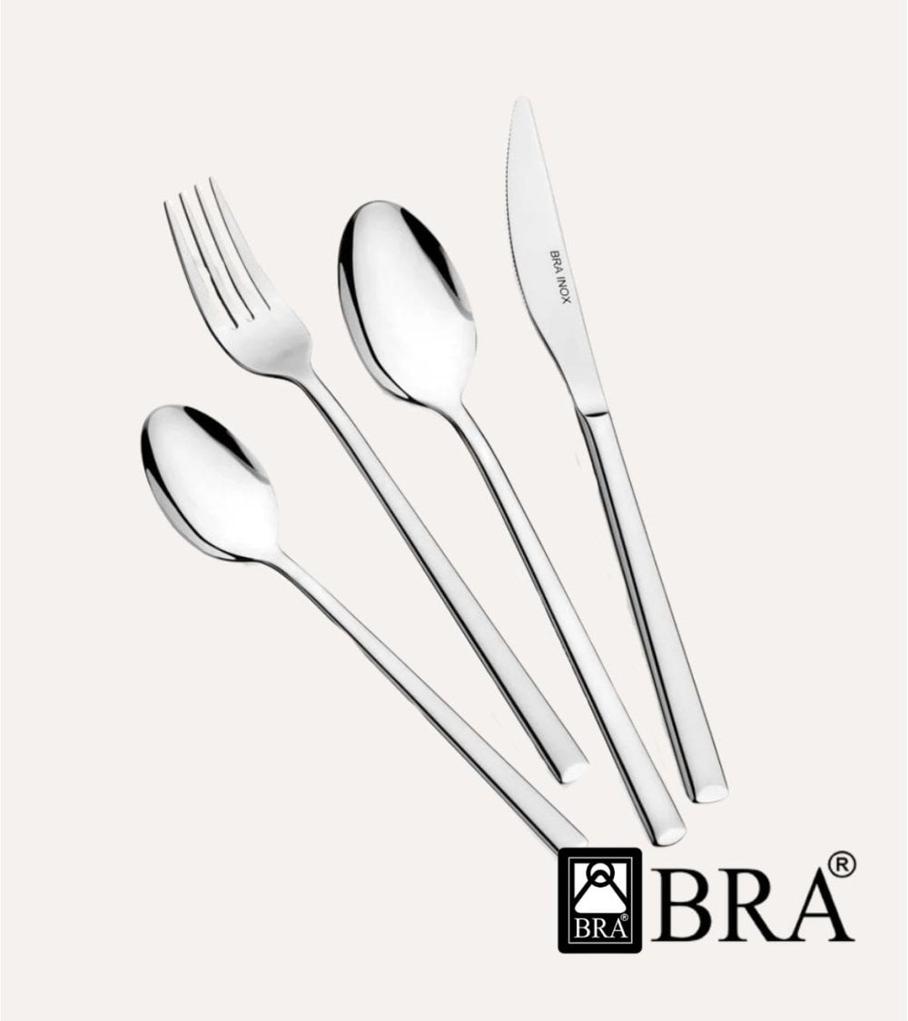 Set de 24 Cubiertos Verona de Acero Inoxidable