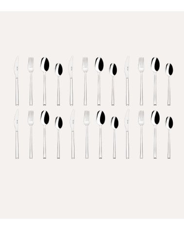 Set de 24 Cubiertos Verona de Acero Inoxidable