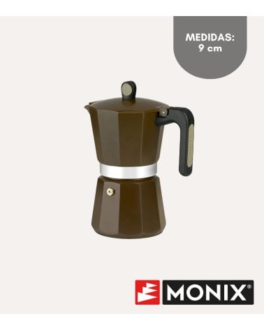 Cafetera Italiana Induction New Cream de Aluminio
