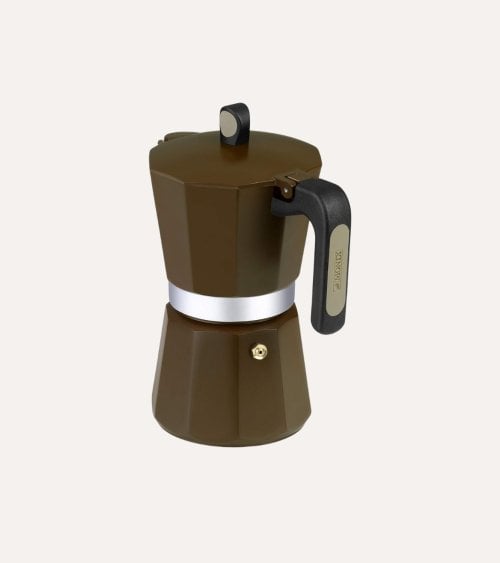Cafetera Italiana Induction New Cream de Aluminio