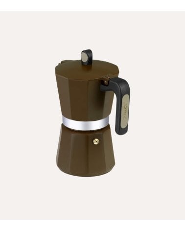 Cafetera Italiana Induction New Cream de Aluminio
