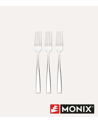 Set de 3 Tenedores de Mesa de Acero Inoxidable