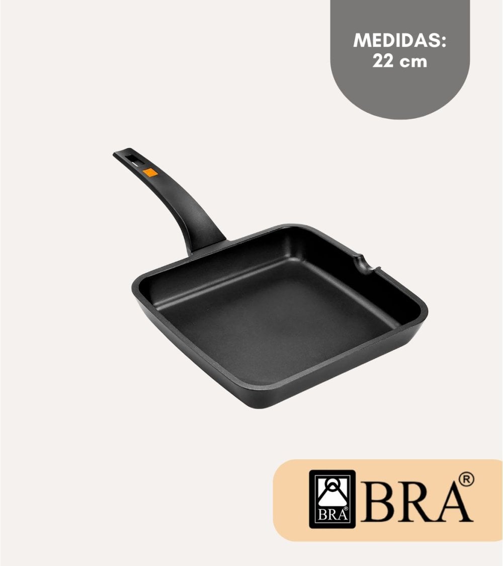 Sartén Grill Antiadherente Efficient de Aluminio Fundido