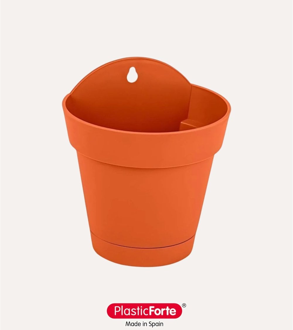 Maceta para Pared de Plástico Areca Terracota