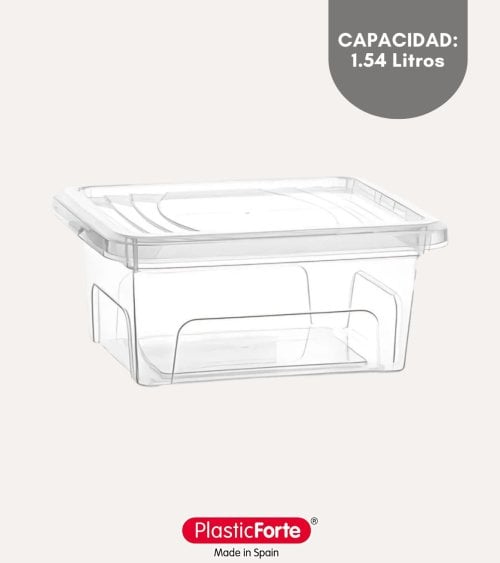 Caja Transparente para Almacenamiento Box Easy