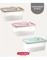 Caja Hermética con Asa Pastel