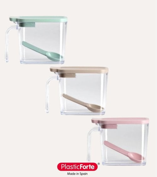 Azucarero Slim Transparente de Plástico