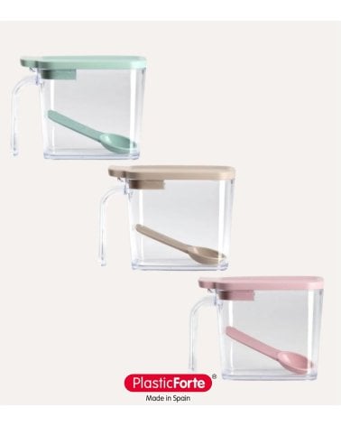 Azucarero Slim Transparente de Plástico