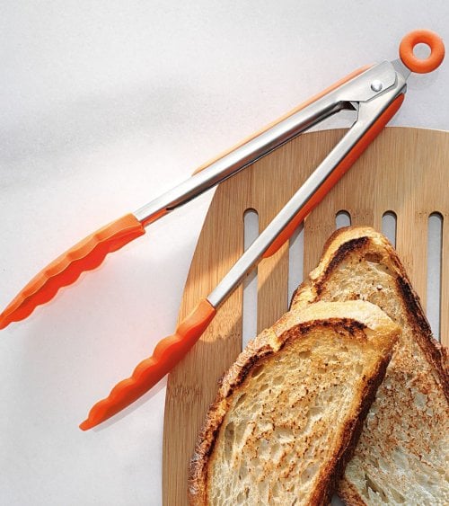 Pinzas de Cocina Efficient de Acero Inoxidable y Silicona