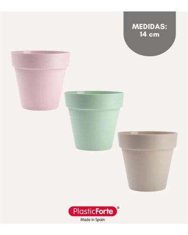 Maceta Decorativa Pastel de Plástico