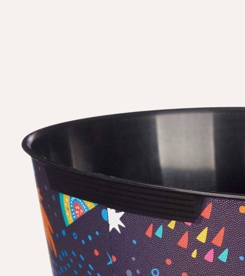 Papelera Redonda de Universo Infantil de Plástico