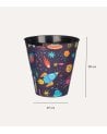 Papelera Redonda de Universo Infantil de Plástico