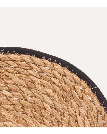 Salvamantel Redondo con Borde de Tela