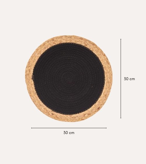 Salvamantel Redondo con Espiral de Tela