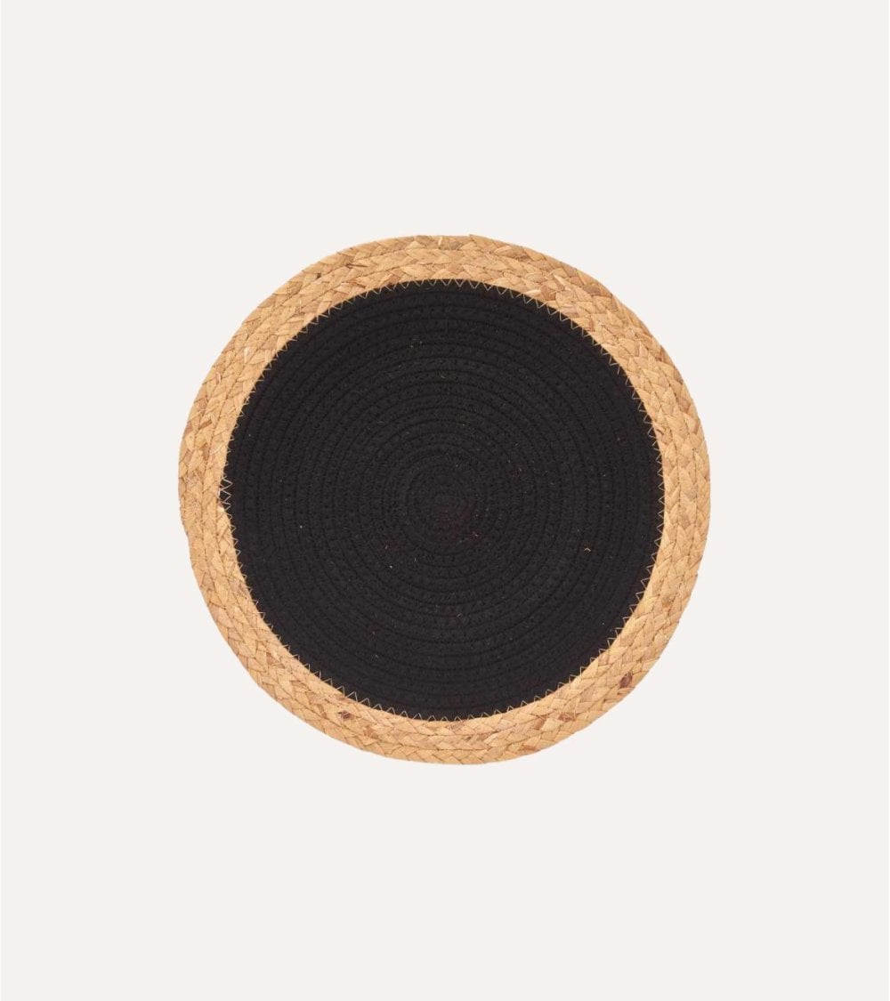 Salvamantel Redondo con Espiral de Tela