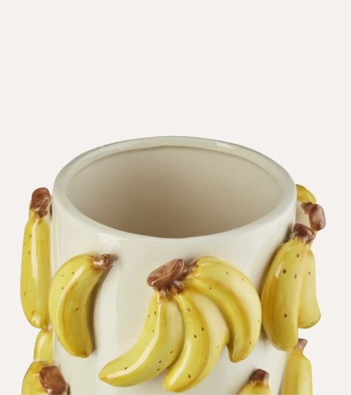 Jarrón de Plátanos de Cerámica