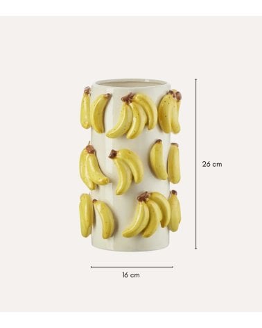 Jarrón de Plátanos de Cerámica