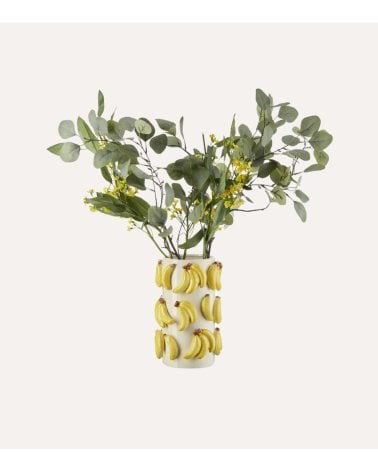 Jarrón de Plátanos de Cerámica