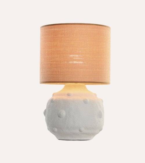 Lámpara de Sobremesa con Pie Elevado de Cerámica