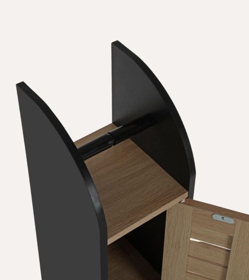 Estantería de Baño de 2 Módulos de Madera