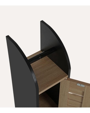 Estantería de Baño de 2 Módulos de Madera