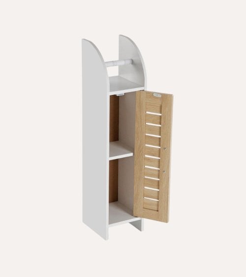 Estantería de Baño de 2 Módulos de Madera