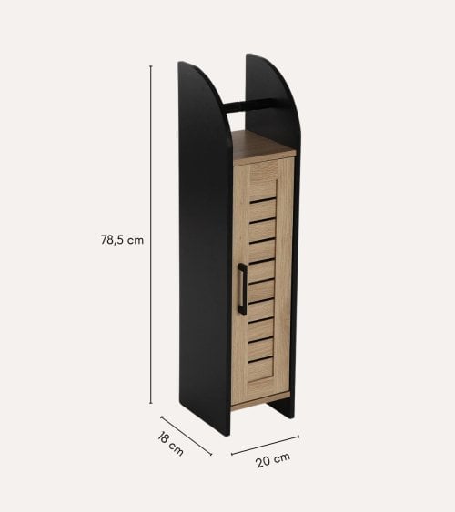 Estantería de Baño de 2 Módulos de Madera