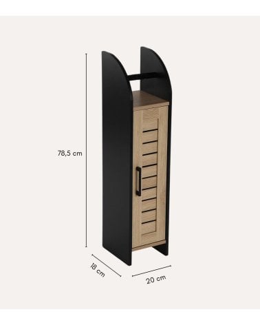 Estantería de Baño de 2 Módulos de Madera