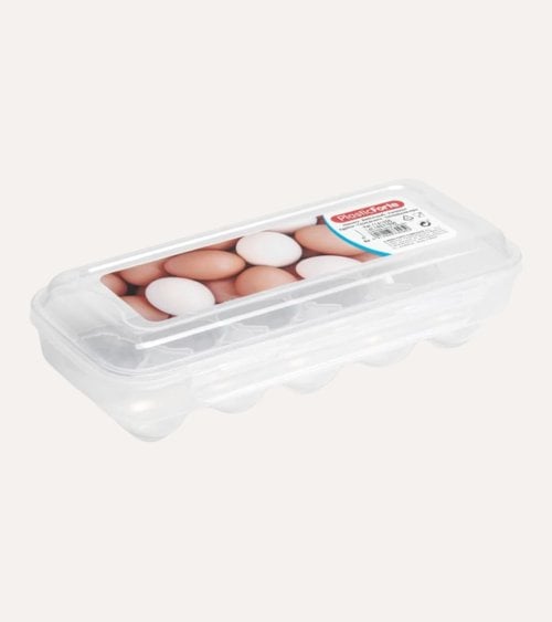 Huevera Chick para 10 Huevos Transparente