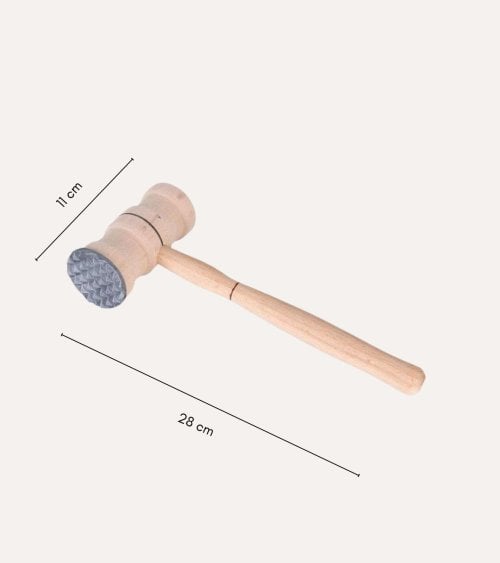 Mazo de Cocina con Punta de Metal de Madera