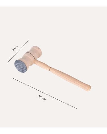 Mazo de Cocina con Punta de Metal de Madera