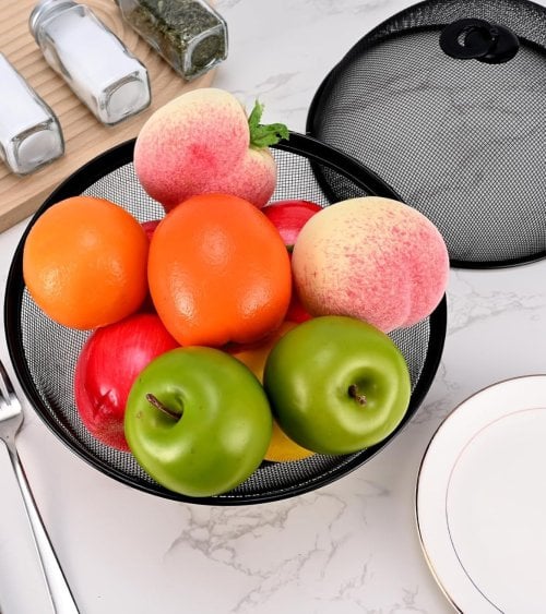 Frutero con Rejilla con Tapa de Acero