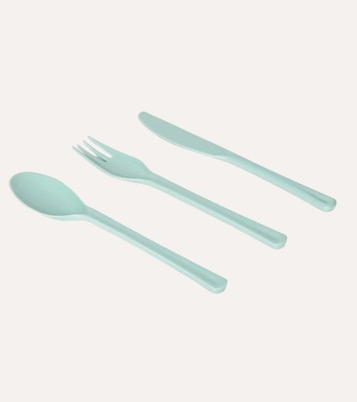 Set de 3 Cubiertos con Estuche de Plástico