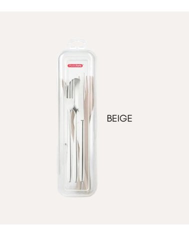 Set de 3 Cubiertos con Estuche de Plástico