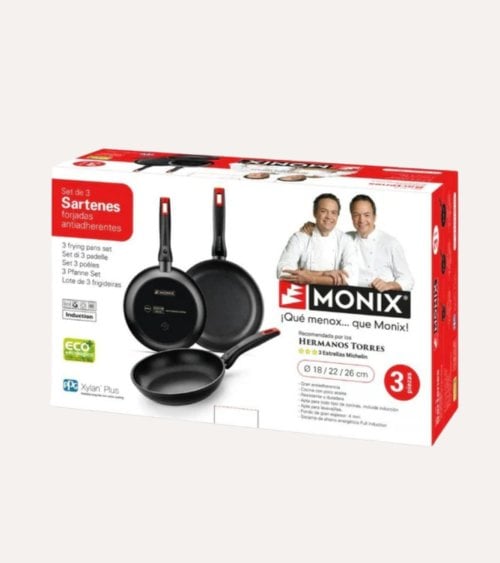 Set de 3 Sartenes Forjadas Hermanos Torres Antiadherentes