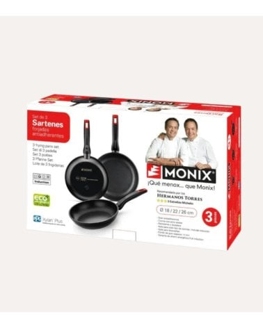 Set de 3 Sartenes Forjadas Hermanos Torres Antiadherentes