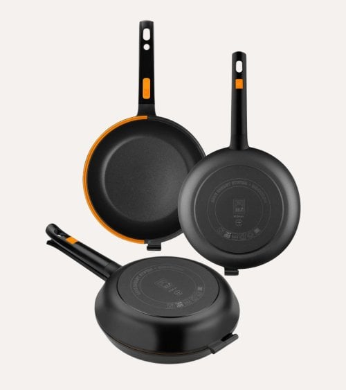 Sartén Doble Duo Efficient de Aluminio Fundido