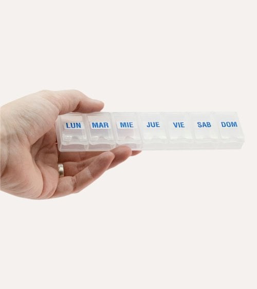 Pastillero de 7 Días de Plástico