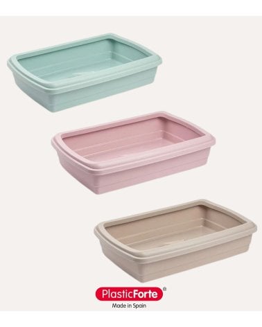 Arenero para Gatos Bandeja Pastel de Plástico