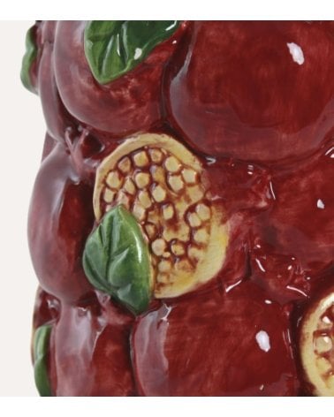 Jarrón Rojo de Granada de Cerámica